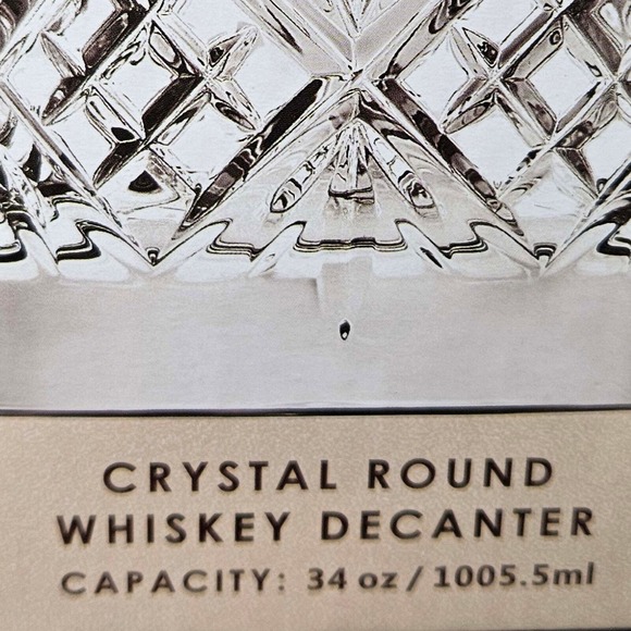 Shannon Godinger Crystal Whiskey Decanter w stopper New - Picture 5 of 5